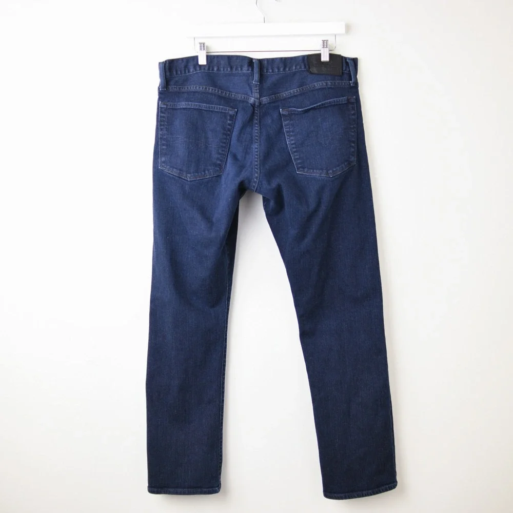 Polo Ralph Lauren Hampton Relaxed Straight Jeans Mens 36 x 32 Dark Blue Wash